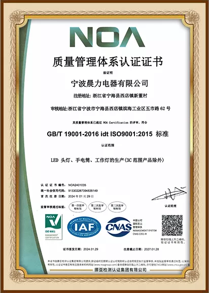 Quality Management System Certification
